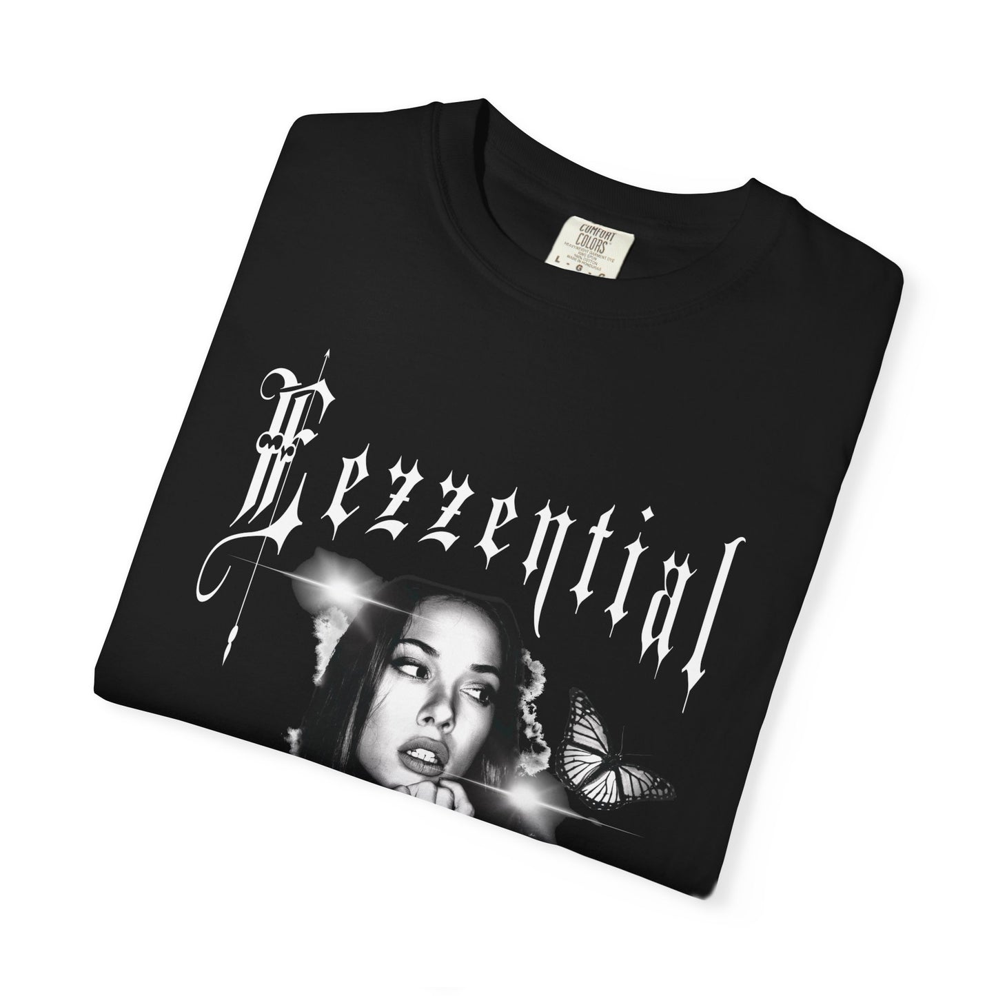 Girl & Butterfly Unisex Garment-Dyed T-shirt