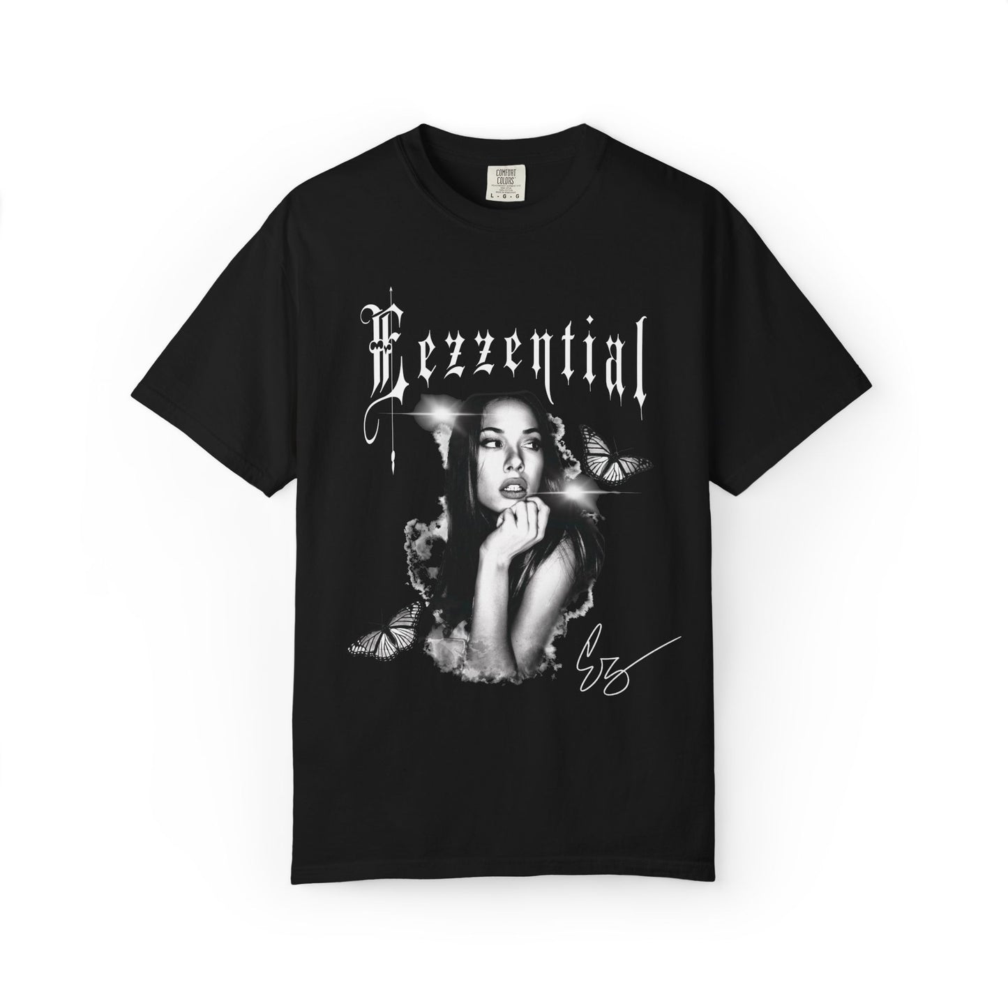 Girl & Butterfly Unisex Garment-Dyed T-shirt